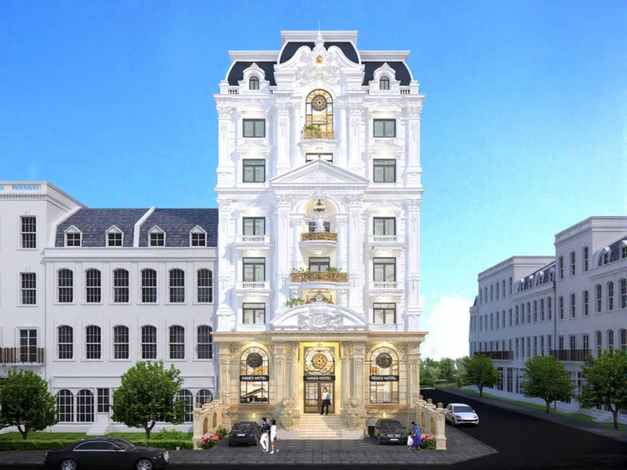 Thiết kế khách sạn cổ điển Pháp