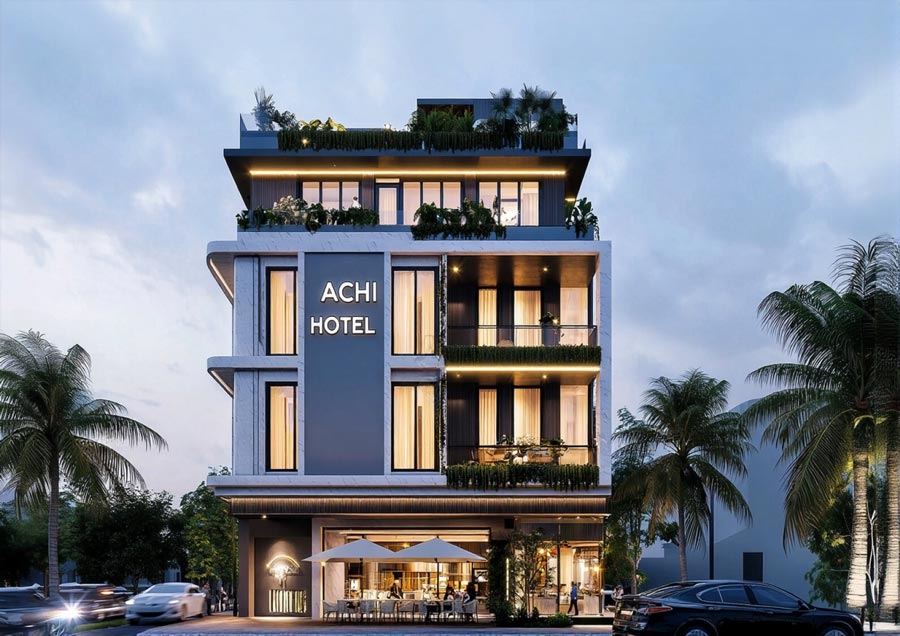 Thiết kế khách sạn phong cách hiện đại