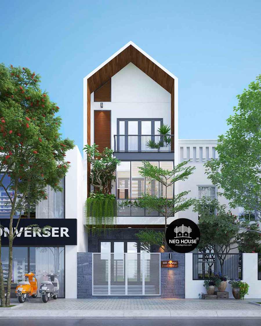 Mẫu nhà phố đẹp 3 tầng