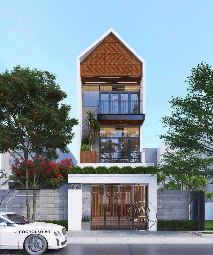 Mẫu nhà phố đẹp 3 tầng