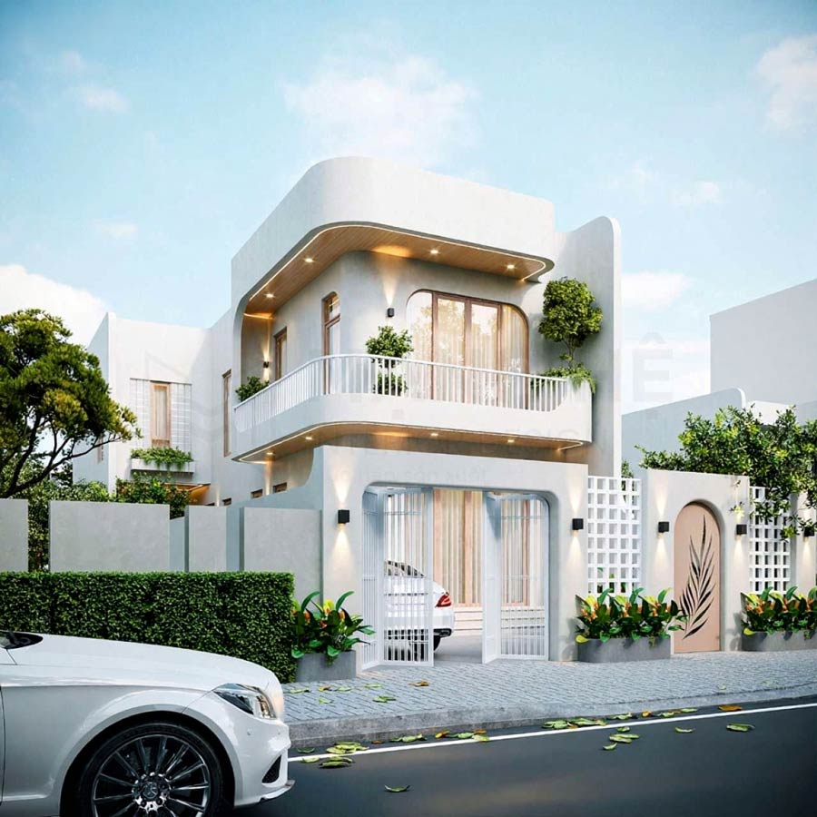 Xu hướng thiết kế nhà phố đẹp sử dụng gam màu trung tính