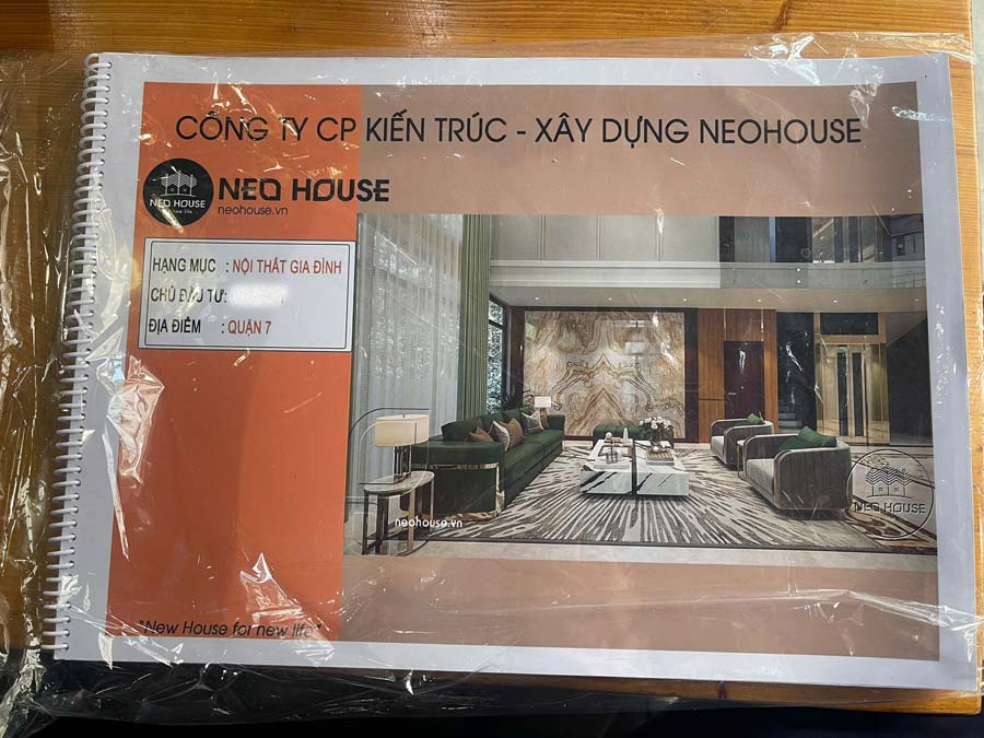 2. Hồ sơ thiết kế nội thất nhà phố 2 tầng