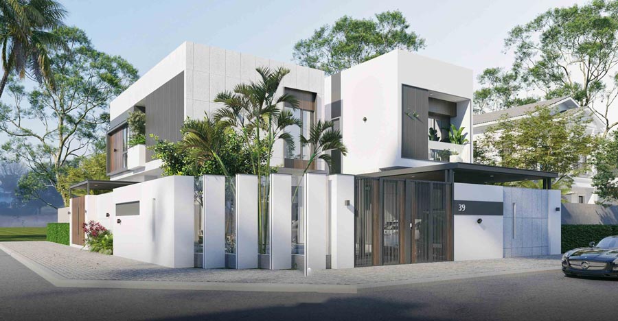 Biệt thự mini 2 mặt tiền đẹp