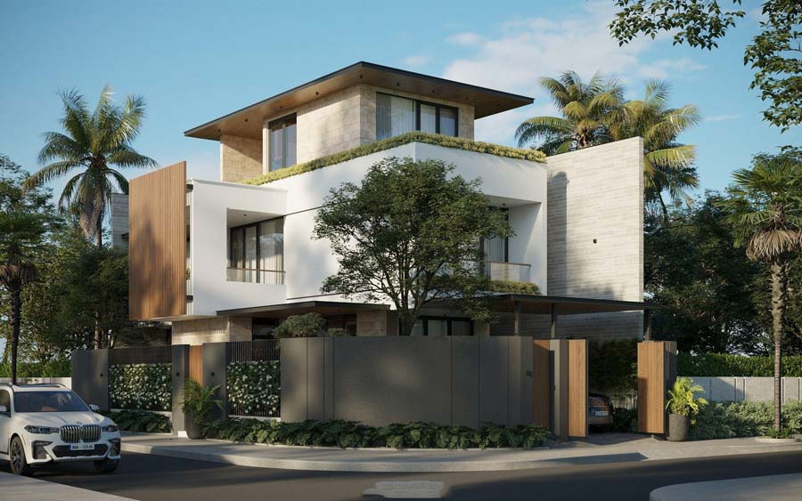 Biệt thự mini 2 mặt tiền đẹp