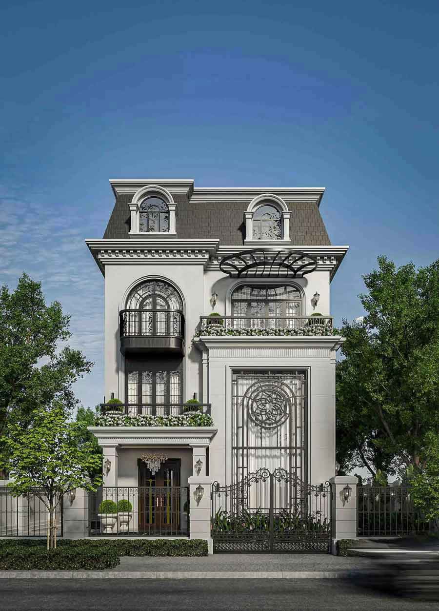 Mẫu thiết kế lâu đài mini 150m2 -200m2