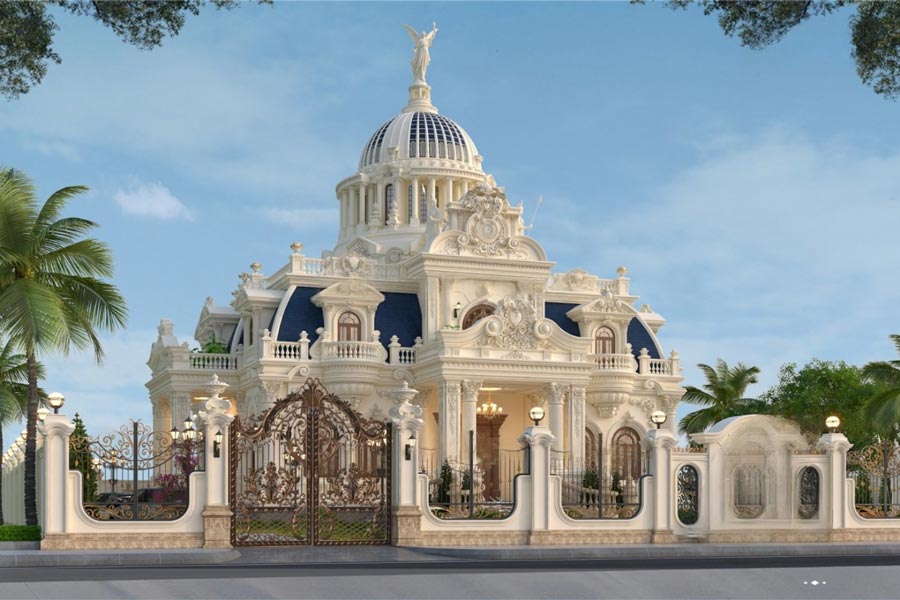 Mẫu biệt thự lâu đài mini mặt tiền 10m - 18m