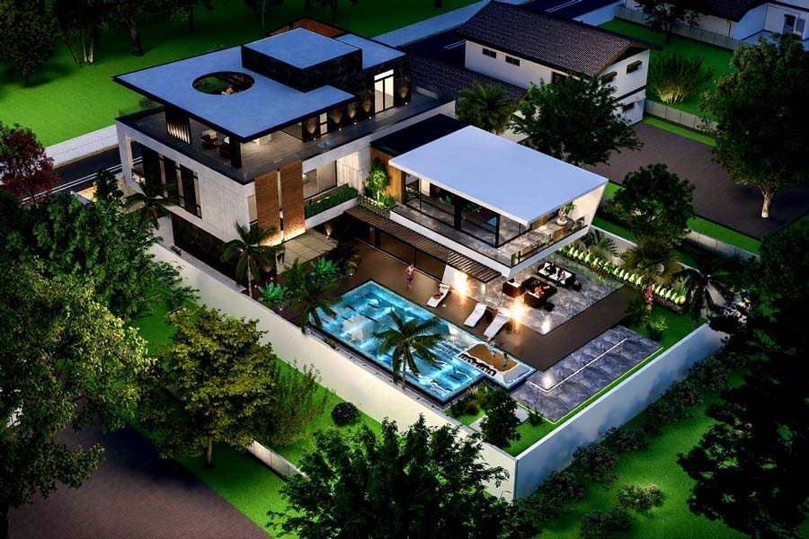 Thiết kế biệt thự nghỉ dưỡng hiện đại