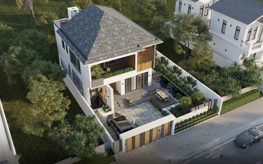 Biệt thự phố có sân vườn