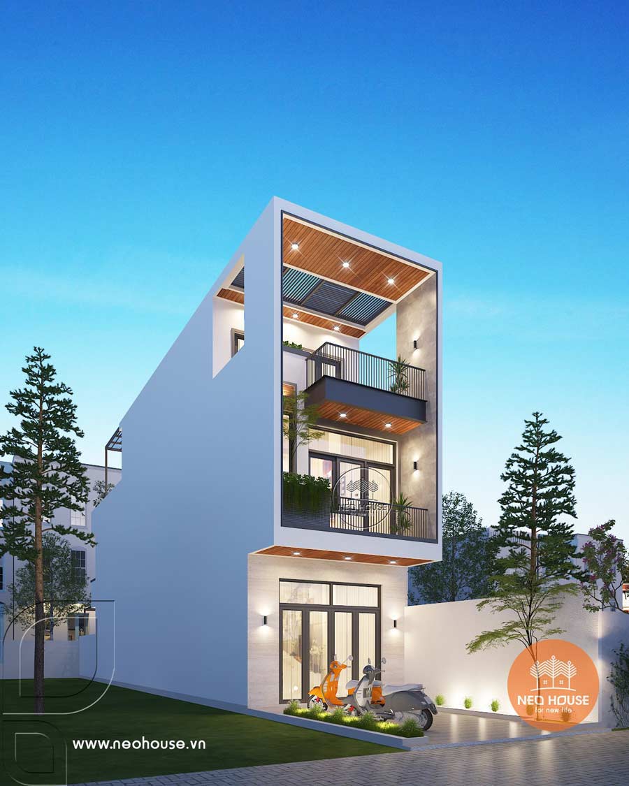 Mẫu thiết kế biệt thự phố 3 tầng