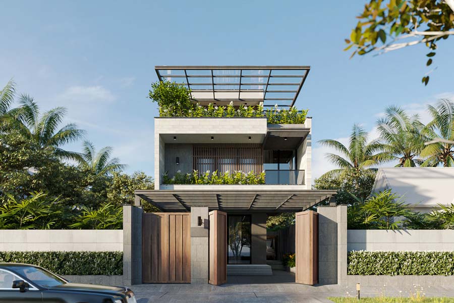 Biệt thự phố mặt tiền 8m