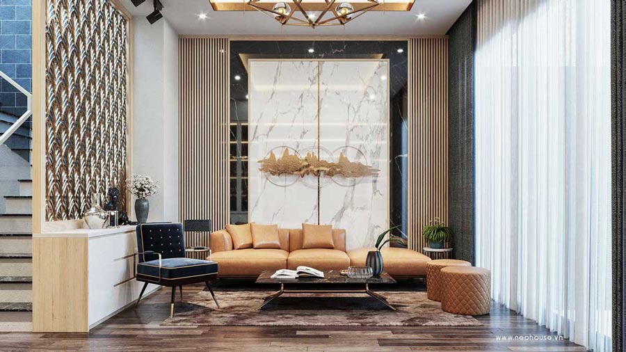 Chi phí thiết kế nội thất nhà phố 2 tầng