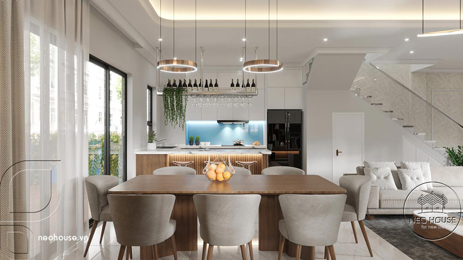 Không gian sống kết nối liền mạch, giảm vách ngăn