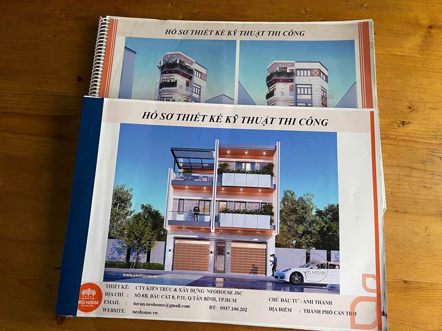 Hồ sơ thiết kế kiến trúc biệt thự hiện đại