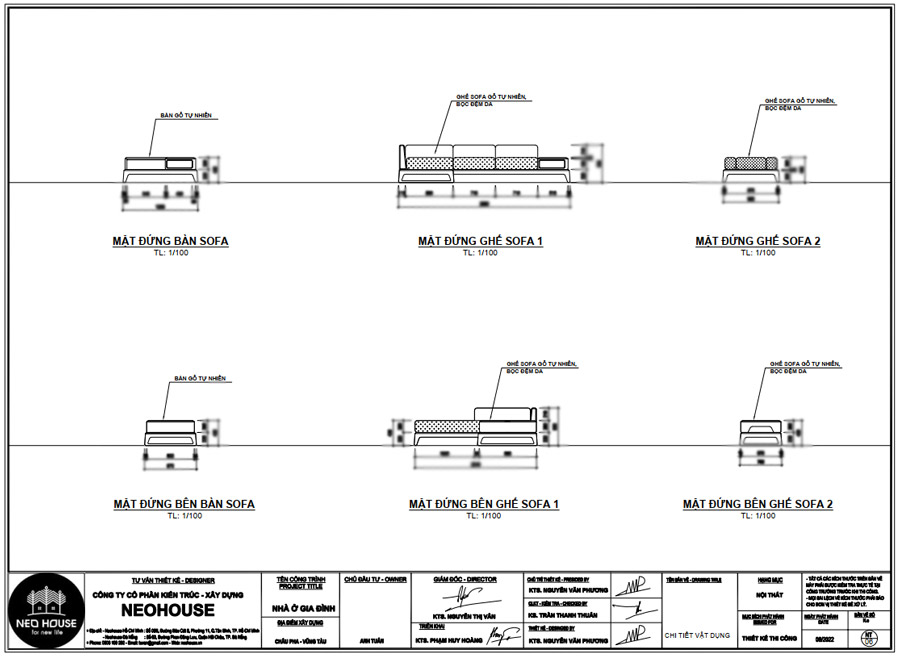 Hồ sơ thiết kế kỹ thuật thi công nội thất