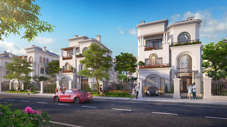 Nhà phố mang phong cách Địa Trung Hải