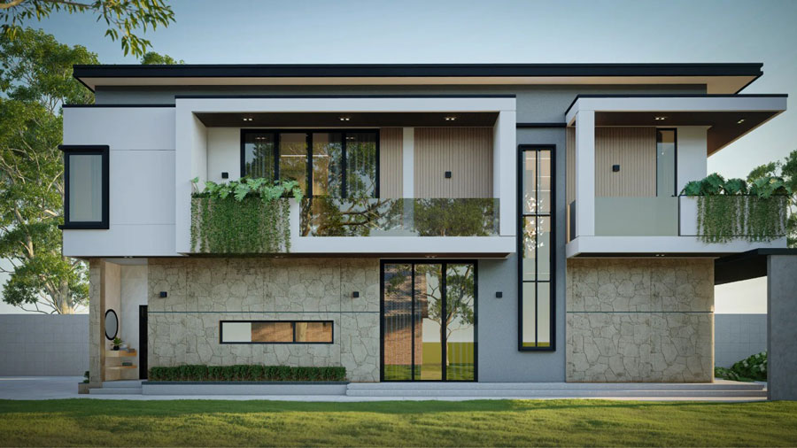 Mẫu thiết kế biệt thự 2 tầng 150m2