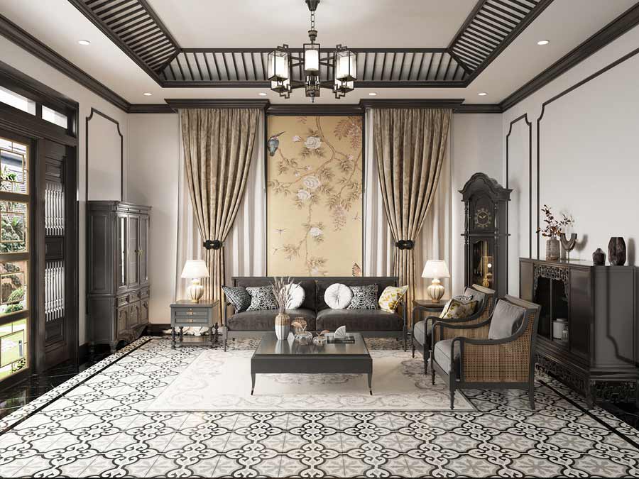 Phòng khách Indochine