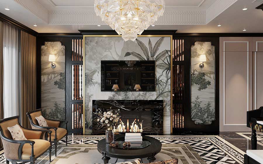 Phòng khách Indochine