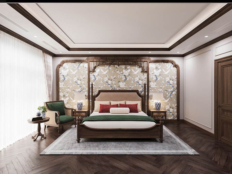 Phòng ngủ Indochine