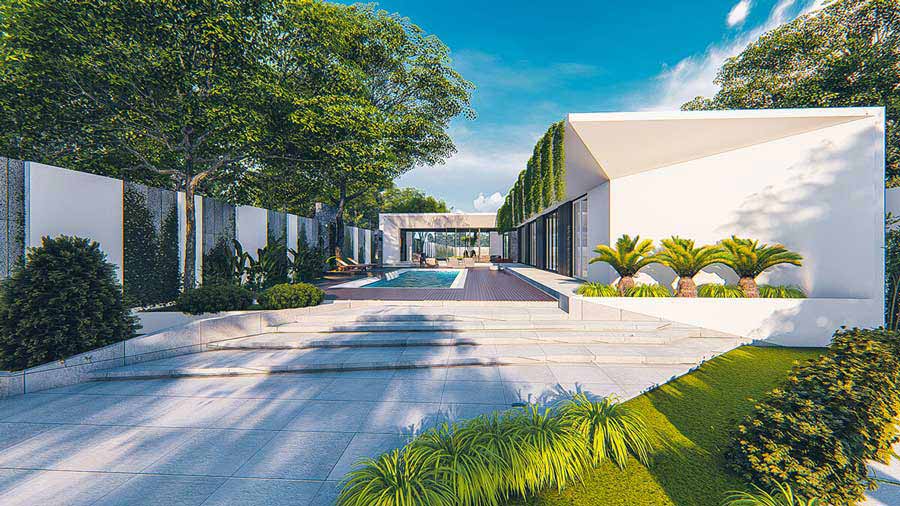 Cải tạo biệt thự có sân vườn – hồ bơi