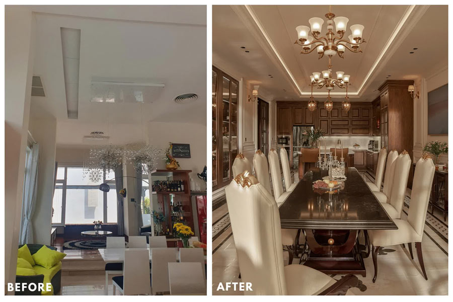 Cải tạo biệt thự tân cổ điển – nâng cấp mặt tiền