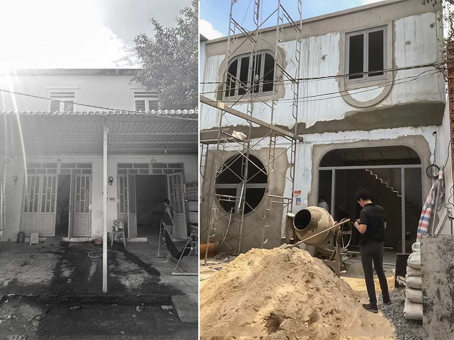 Thi công sửa chữa biệt thự theo từng giai đoạn