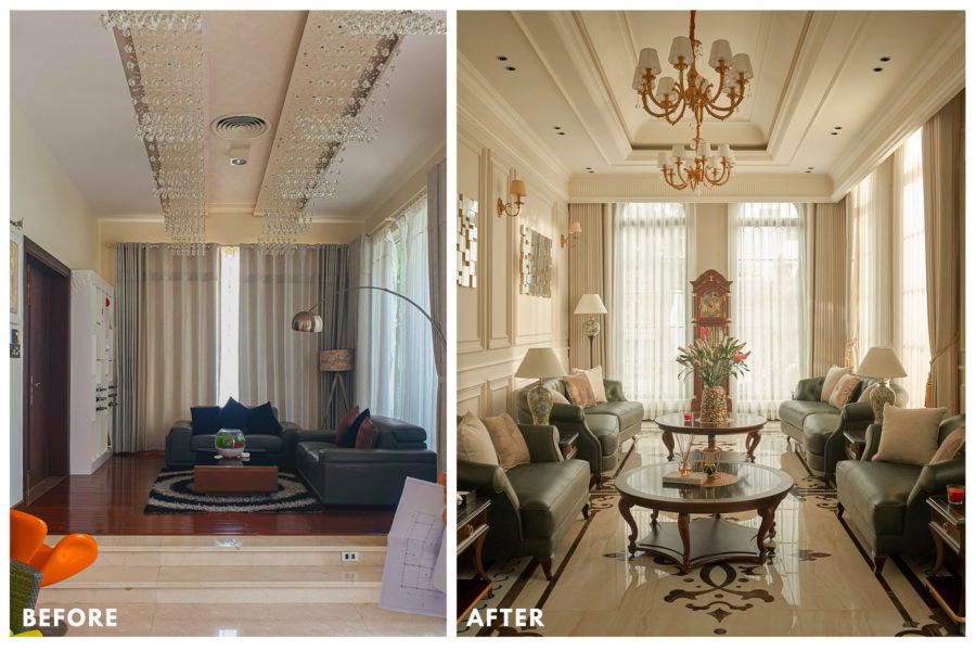 Thiết kế lại công năng biệt thự theo nhu cầu gia chủ