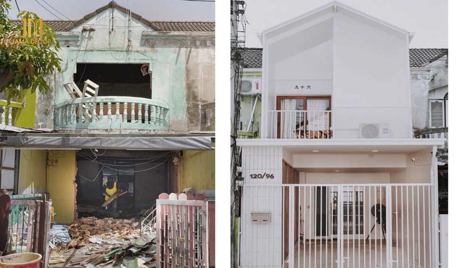 Sửa chữa mặt tiền biệt thự theo phong cách mới