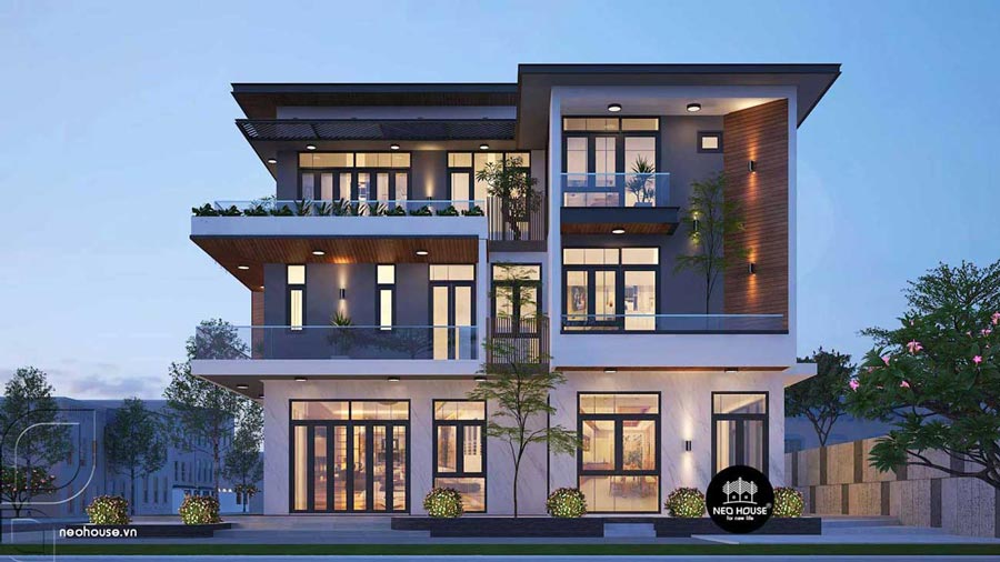 Thiết kế biệt thự 3 tầng