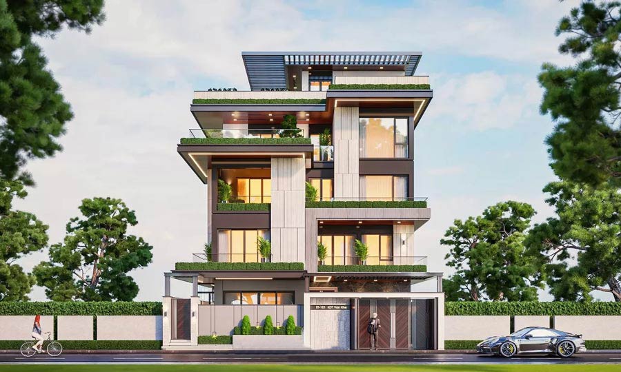 Biệt thự 4 tầng