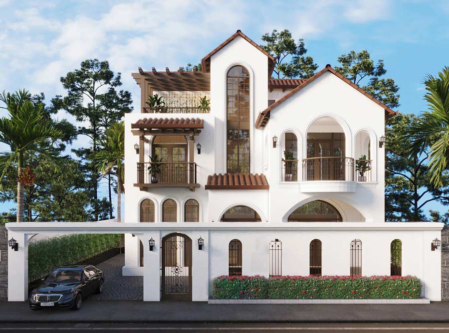 Biệt thự phong cách Địa Trung Hải