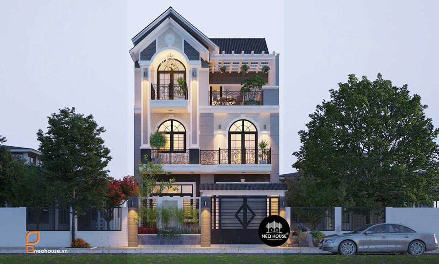 Thiết kế biệt thự mái thái