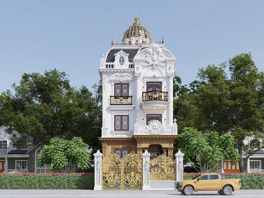 Nhà biệt thự Hải Phòng 4 tầng