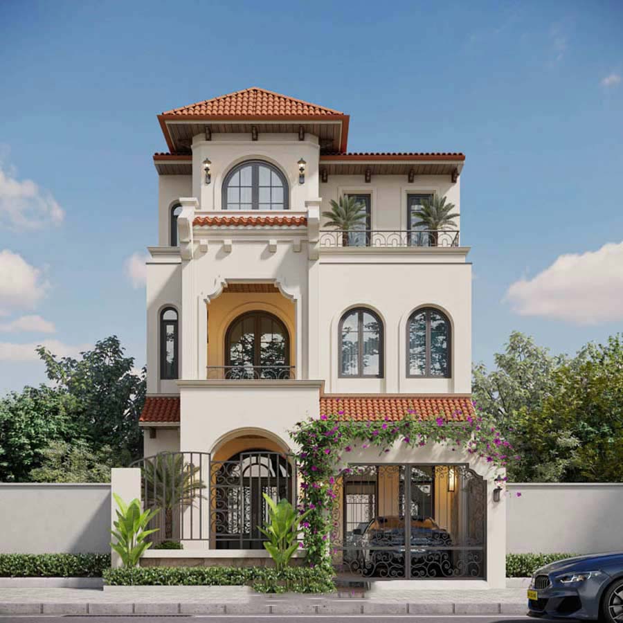 Mẫu biệt thự phong cách Địa Trung Hải tại Hải Phòng