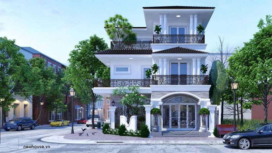 Mẫu biệt thự tại Hải Phòng phong cách tân cổ điển