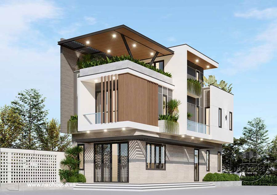 Thiết kế nhà biệt thự mini phong cách hiện đại