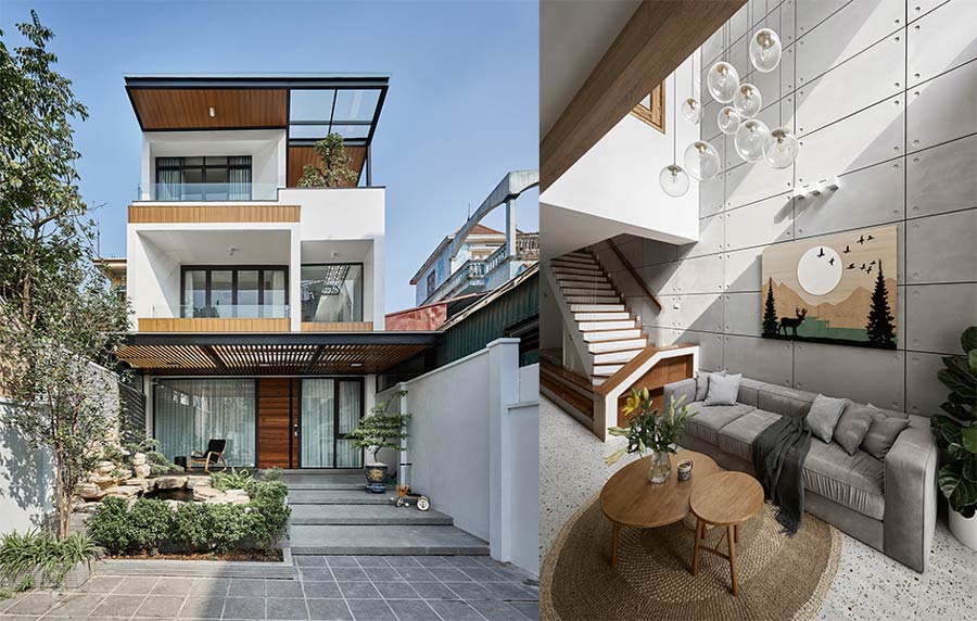 Thiết kế nhà phố 3 tầng không gian mở