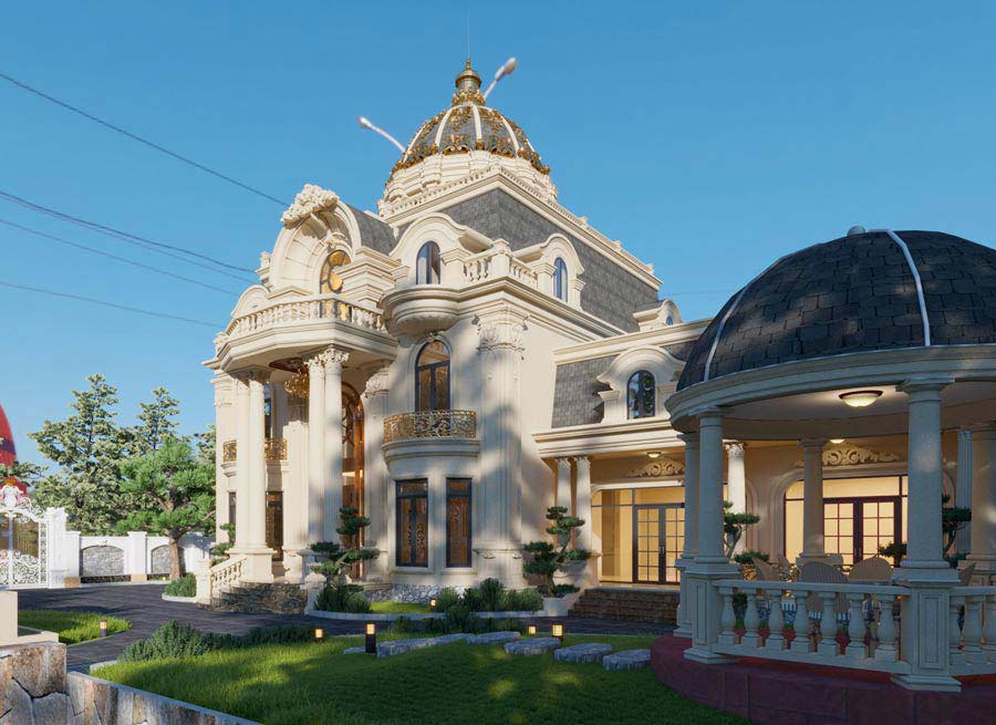 Thiết kế tiểu cảnh – sân vườn tạo điểm nhấn hoàng gia