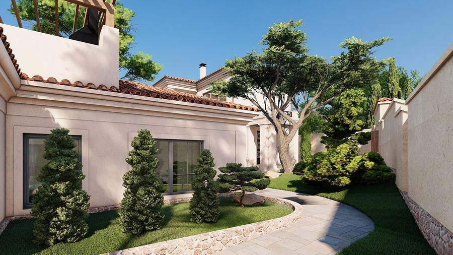 Villa phong cách Địa Trung Hải hiện đại
