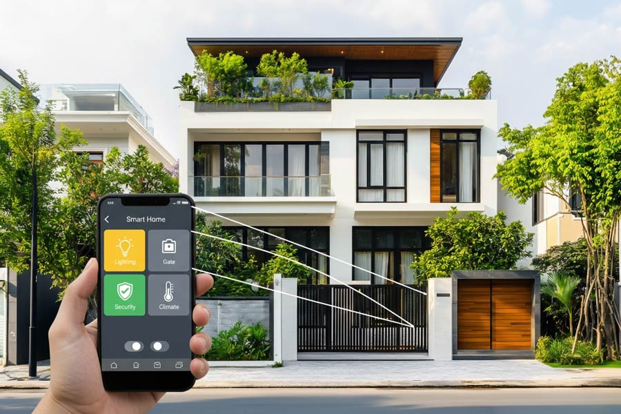 Xu hướng thiết kế biệt thự 2 tầng thông minh Smart Home