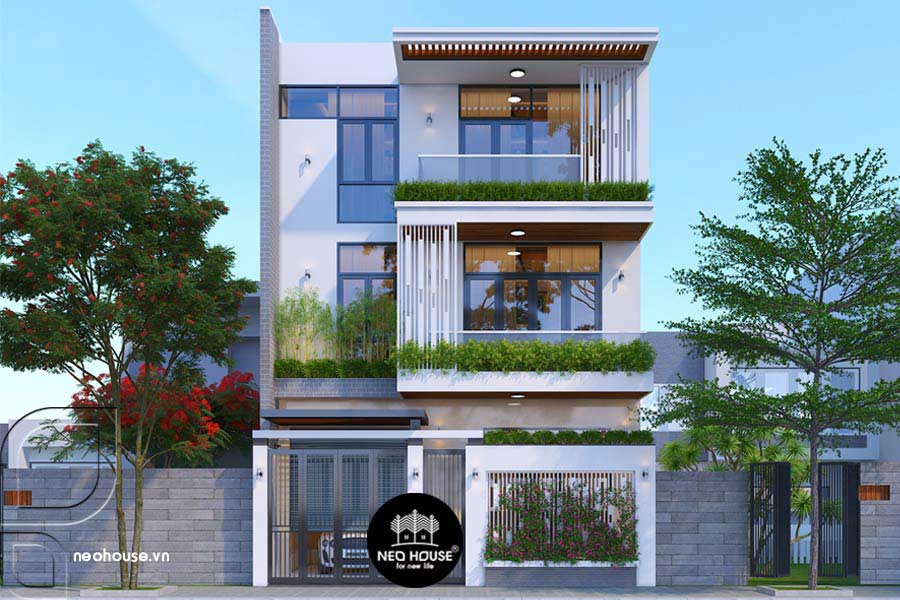 Nhà biệt thự 120m2 có gara để xe