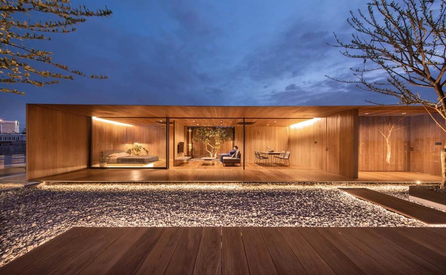 Mẫu biệt thự gỗ 1 tầng