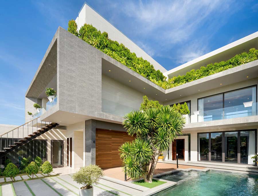 Biệt thự kính sân vườn – chuẩn phong cách resort