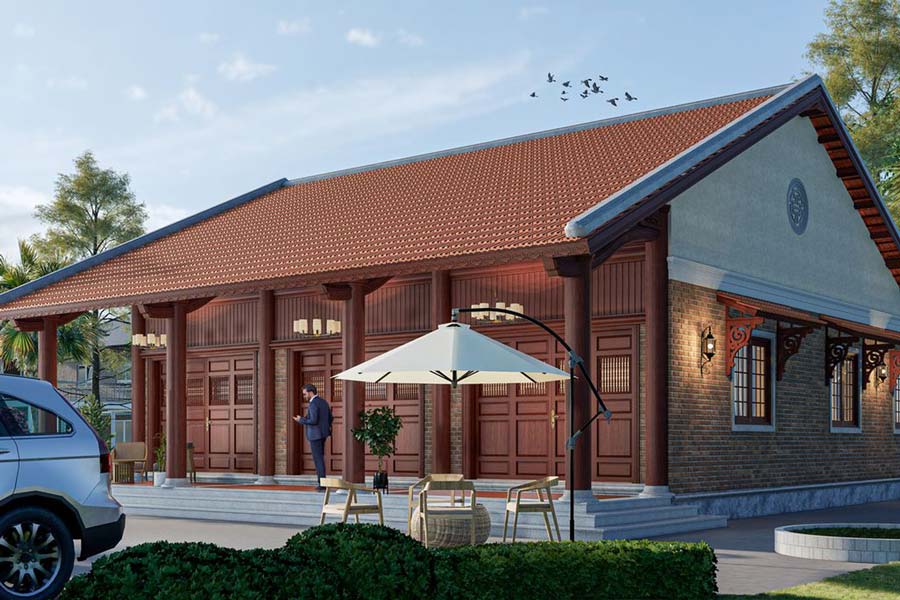 Biệt thự quê kiểu nhà vườn truyền thống Việt Nam