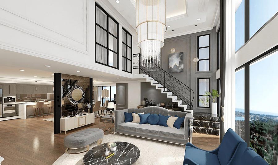 Mẫu biệt thự thông tầng diện tích tầm trung 200 - 300m2