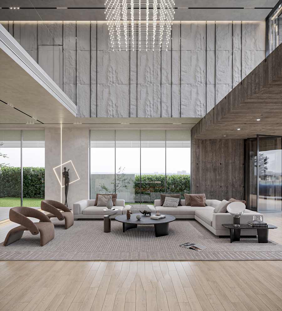 Mẫu biệt thự thông tầng diện tích lớn hơn 350m2