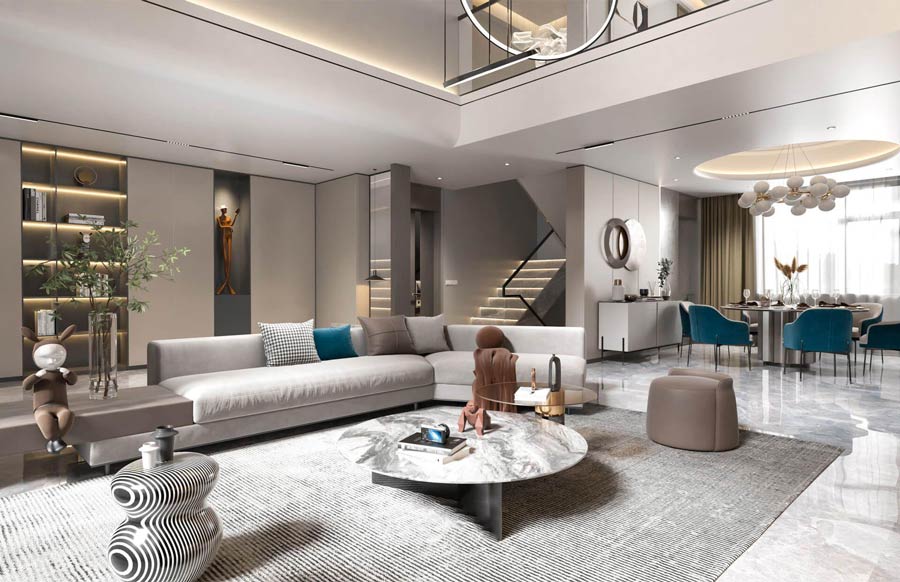 Mẫu biệt thự thông tầng diện tích lớn hơn 350m2
