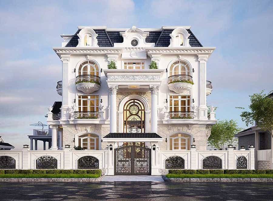 Xây biệt thự 10 tỷ 3 tầng
