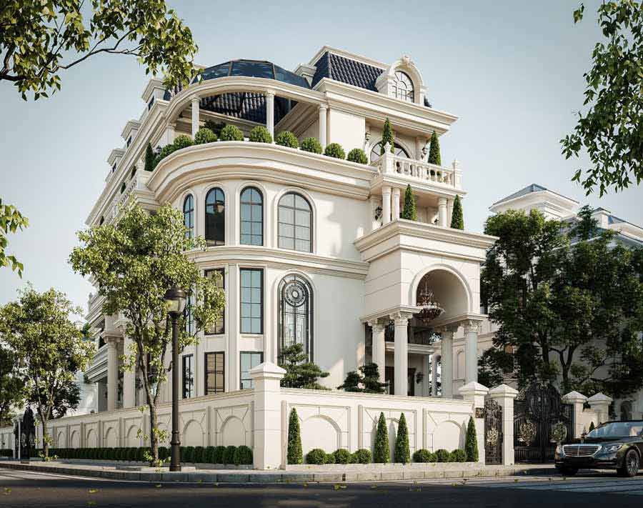 Biệt thự 10 tỷ 4 tầng dành cho gia đình đông thành viên