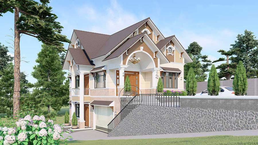 Thiết kế biệt thự đẹp 10x20 3 phòng ngủ